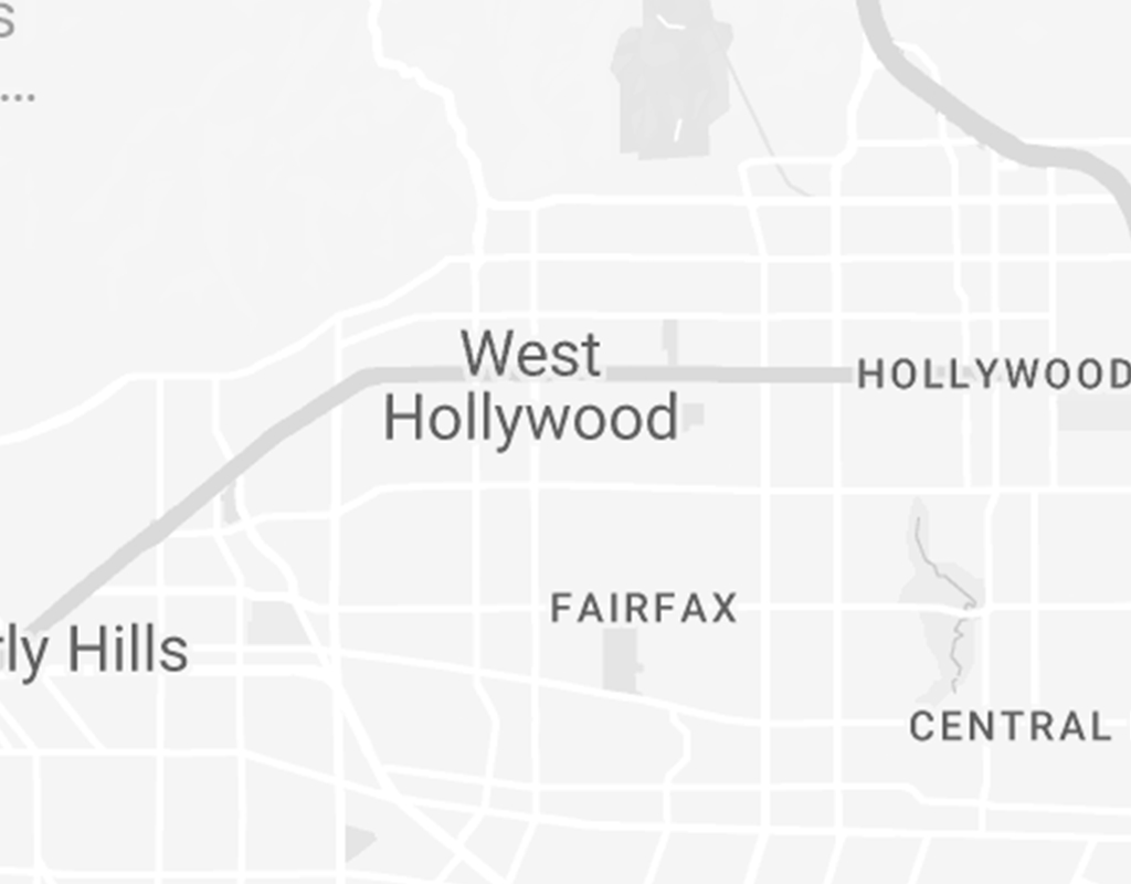 Image of a West Hollywood, California neighborhood